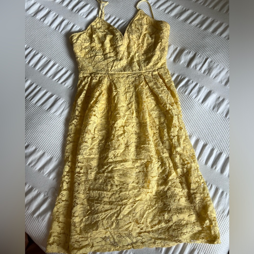 Yellow Lace Dress